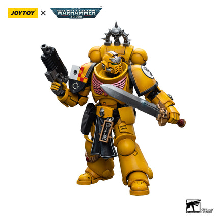 Warhammer 40K 1/18 Scale Imperial Fists Lieutenant with Power Sword