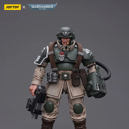 Warhammer 40K 1/18 Scale Astra Militarum Cadian Command Squad Veteran Sergeant with Power Fist