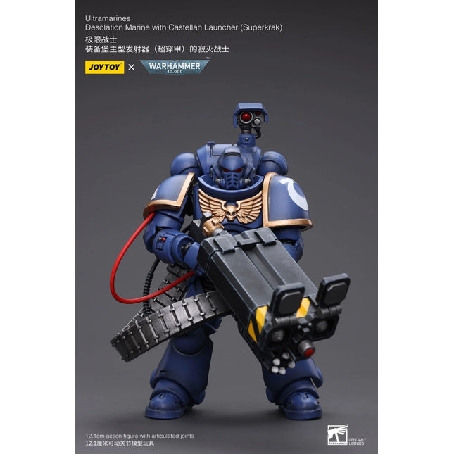 Warhammer 40K 1/18 Scale Ultramarines Desolation Marine with Castellan Launcher (Superkrak)