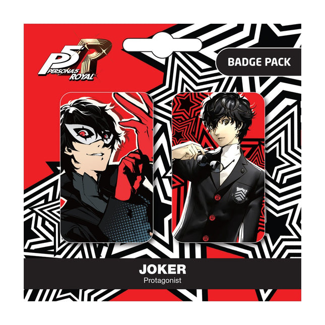 PERSONA 5 ROYAL JOKER / PROTAGONIST BADGE PACK