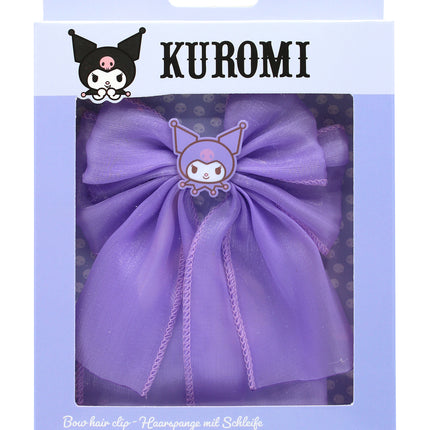 Kuromi hair clip with bow (Release Date 09/25)