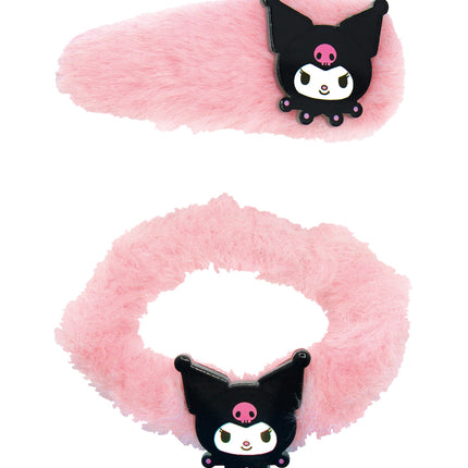 Kuromi plush hair band and hair clip with figure (Release Date 09/25)