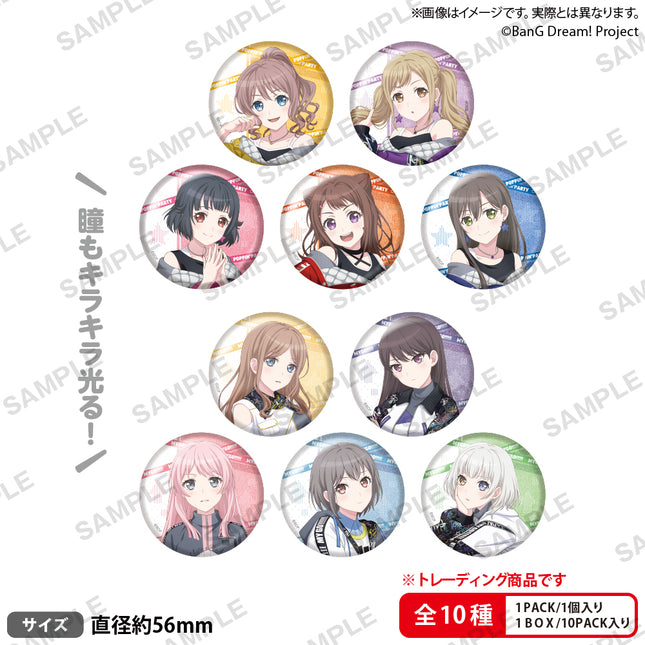 Poppin'Party×MyGO!!!!! Divide/Unite Trading Hologram Can Badge