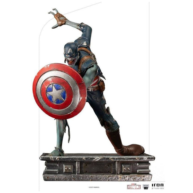 Iron Studios - Marvel: CAPTAIN AMERICA ZOMBIE 1/10 Scale Figure WHAT IF