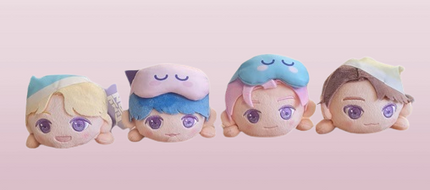 Sweet Dreams NESOBERI (Lay-Down) "TinyTAN" MP Plush "RM & Jin & SUGA & j-hope"