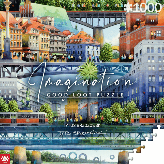 Good Loot - Imagination Puzzle: Tytus Brzozowski Warsaw Bridges 1000pc Puzzle