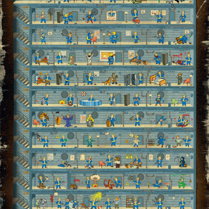 Good Loot - Gaming Puzzle: Fallout 4 Perk Poster (1000 pieces)