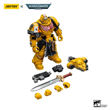 Warhammer 40K 1/18 Scale Imperial Fists Lieutenant with Power Sword