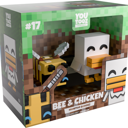 Youtooz - Minecraft - Bee and Chicken Monitor Buddiez