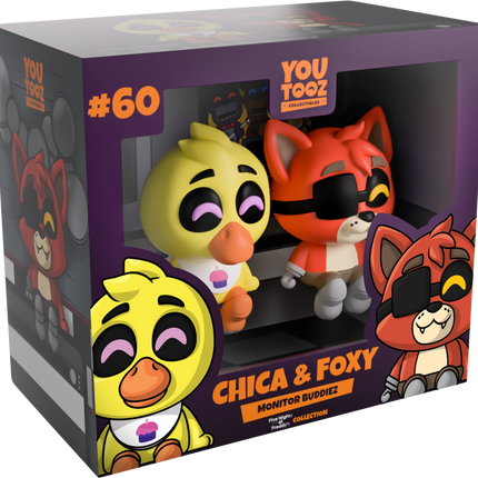 Youtooz - Five Nights at Freddy's: Chica & Foxy Monitor Buddiez