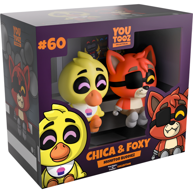 Youtooz - Five Nights at Freddy's: Chica & Foxy Monitor Buddiez