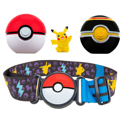 Pokemon: Clip `n` Go Poke Ball Belt Set (Poke Ball, Luxury Ball, and Pikachu #7) W6