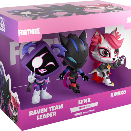 Youtooz: Fortnite Minitooz: Raven Team Leader, Lynx & Kimiko (Release Date: 03/27)