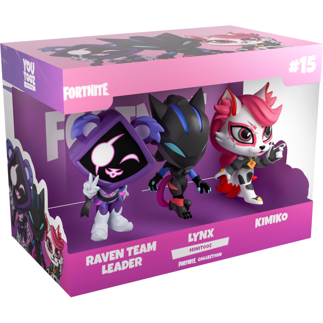 Youtooz: Fortnite Minitooz: Raven Team Leader, Lynx & Kimiko (Release Date: 03/27)