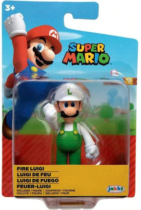 Nintendo SUPER MARIO 2.5" Figure Fire Luigi