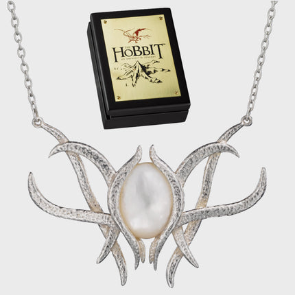 The Noble Collection - The Lord of the Rings: Galadriel Brooch Pendant – Sterling Silver