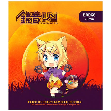 PIAPRO Characters: Kagamine Rin Halloween Badge