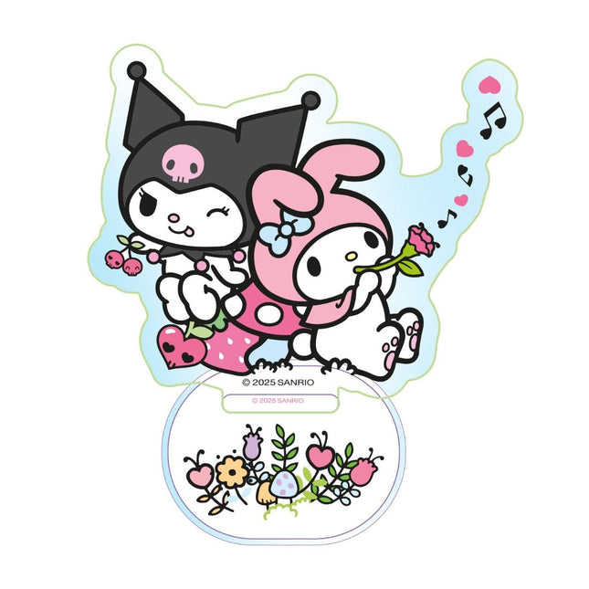 Sakami: Hello Kitty And Friends: Holographic Kuromi & My Melody 2.5" Acrylic Standee