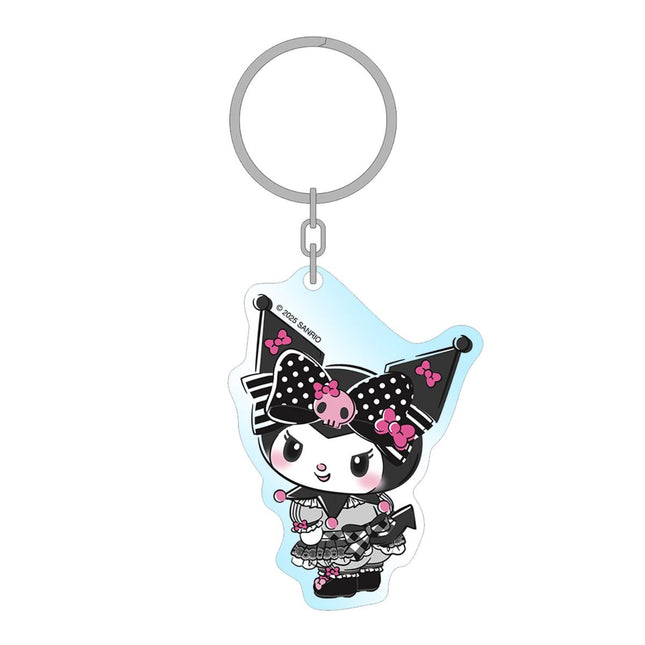 Sakami: Hello Kitty And Friends: Kuromi Pink Black Party Keyring