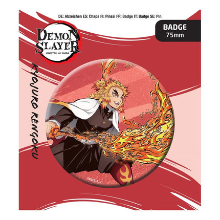 DEMON SLAYER BUTTON BADGE: Kyojuro Rengoku