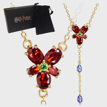 The Noble Collection - Harry Potter: Hermione’s Red Crystal Necklace Costume