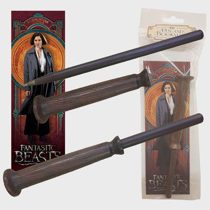 The Noble Collection - Fantastic Beasts: Porpentina Goldstein Wand Pen and Bookmark