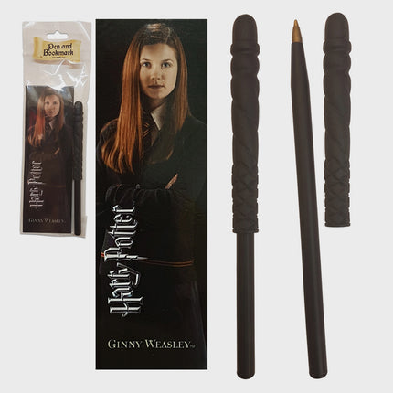 The Noble Collection - Harry Potter: Ginny Wand Pen and Bookmark