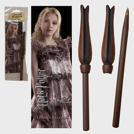 The Noble Collection - Harry Potter: Luna Wand Pen and Bookmark