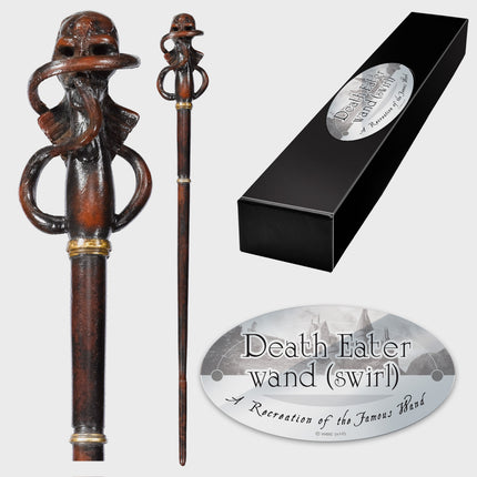 The Noble Collection - Harry Potter: Death Eater Character Wand – Swirl