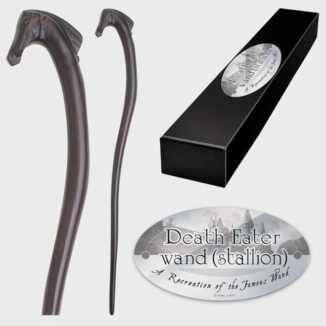 The Noble Collection - Harry Potter: Death Eater Character Wand – Stallion