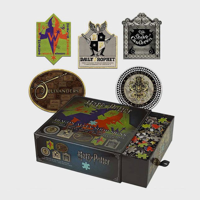 The Noble Collection - Harry Potter: 5 x Diagon Alley 200pc Jigsaw Puzzles