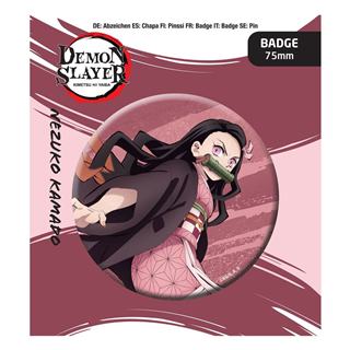 DEMON SLAYER BUTTON BADGE: Nezuko Kamado