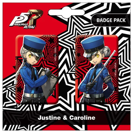 Persona 5 - Royal Badge pack, set of 2: Justine & Caroline