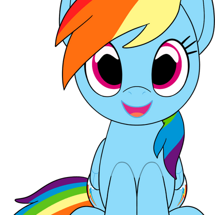 YouTooz - My Little Pony: Rainbow Dash Plush (9IN) (Estimated arrival 07/25)