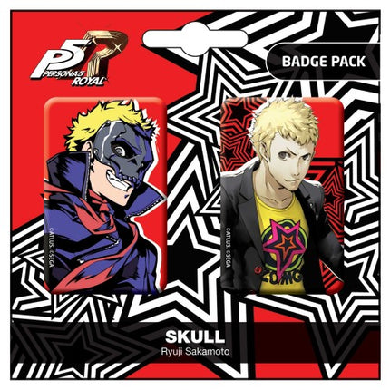 Persona 5 Royal Skull / Ryui Sakamoto Badge Pack