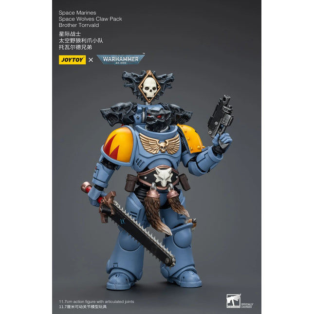 Warhammer 40K 1/18 Scale Space Marines Space Wolves Claw Pack Brother Torrvald
