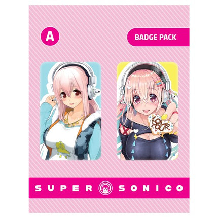 Super Sonico Badge Pack Ver A