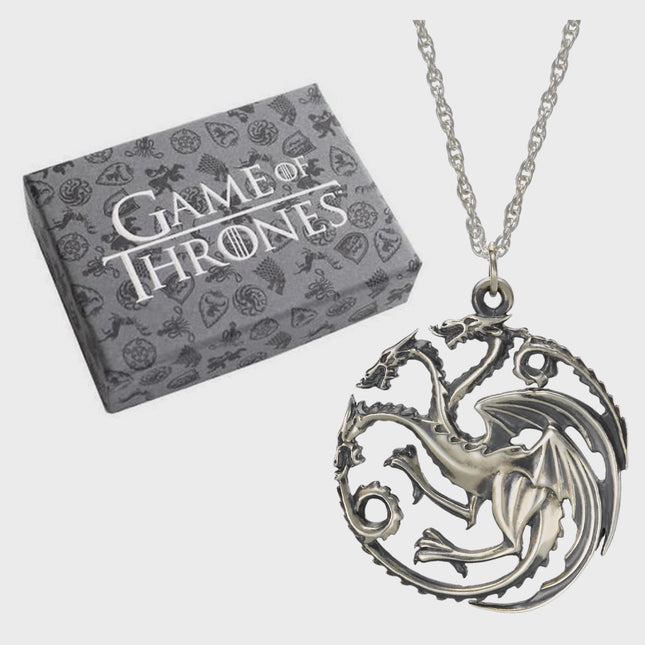 The Noble Collection - Game of Thrones: Targaryen Pendant Sterling Silver