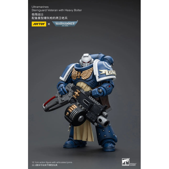 Warhammer 40K 1/18 Scale Ultramarines Sternguard Veteran with Heavy Bolter