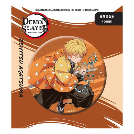 DEMON SLAYER BUTTON BADGE: Zenitsu Agatsuma