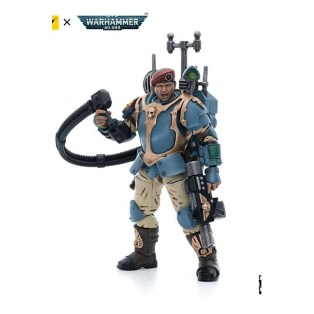 Warhammer 40k Action Figure 1/18 Astra Militarum Tempestus Scions Command Squad 55th Kappic Eagles Vox Operator