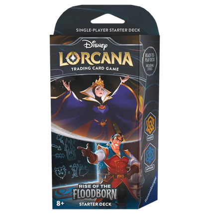 Disney Lorcana: Rise Of The Floodborn Starter Deck – The Queen & Gaston