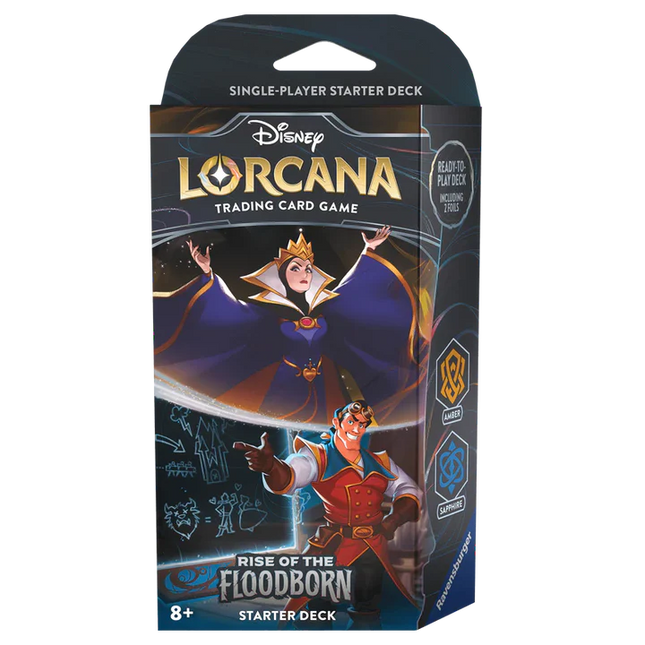 Disney Lorcana: Rise Of The Floodborn Starter Deck – The Queen & Gaston
