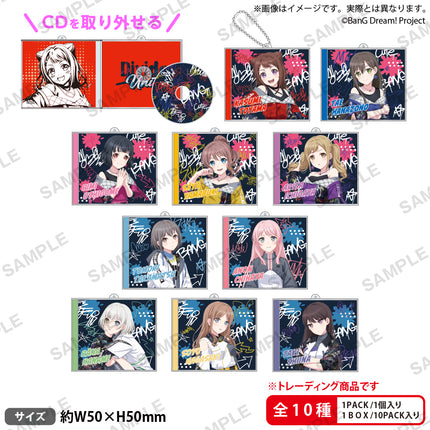 Poppin'Party×MyGO!!!!! "Divide/Unite" Trading CD Acrylic Straps