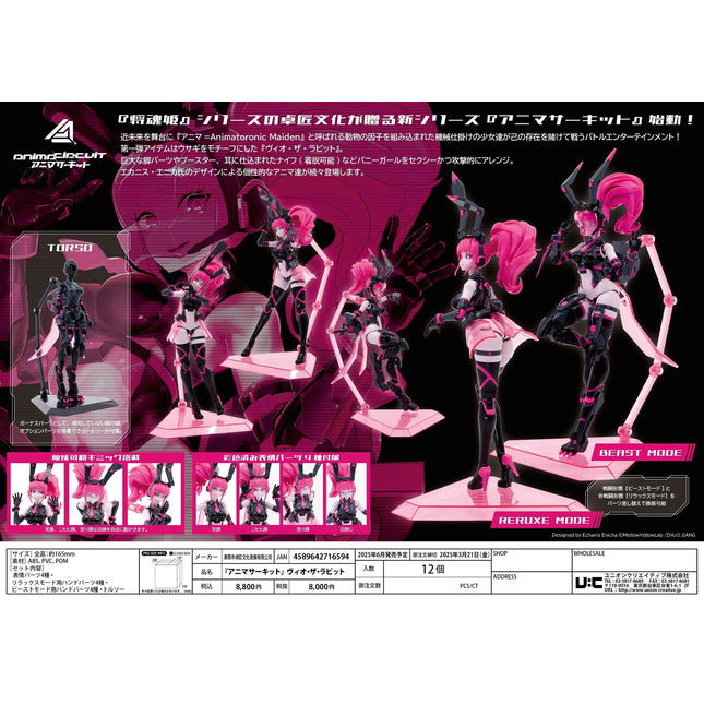 1/12 scale assembly plastic model Animacircuit Vio the Rabbit