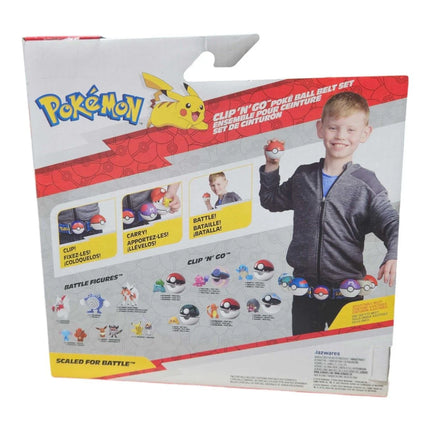 Pokemon: Clip `N` Go Poke Ball Belt Set (Bulbasaur #1 with Level Ball, Nest Ball and Bulbasaur Themed Belt) W16