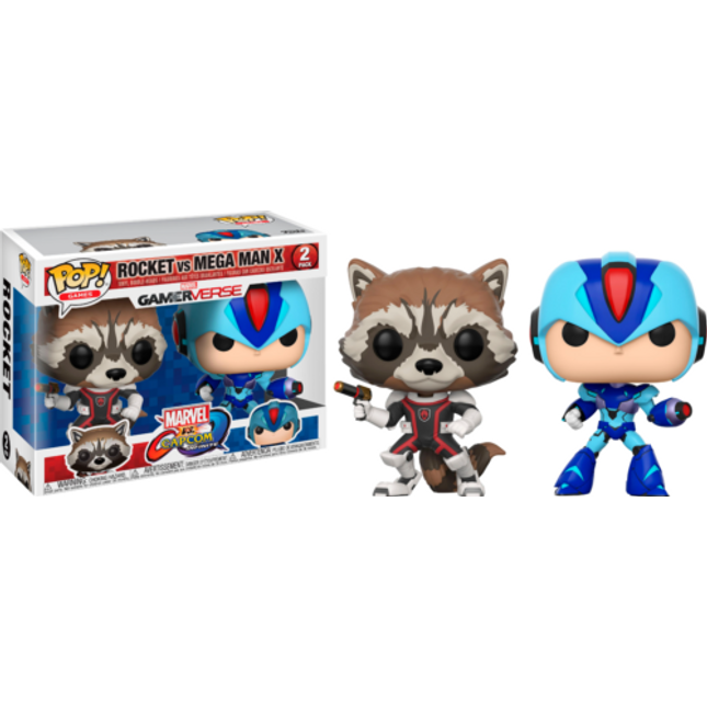 POP! Games Marvel Vs Capcom Rocket Vs Megaman 2-Pack