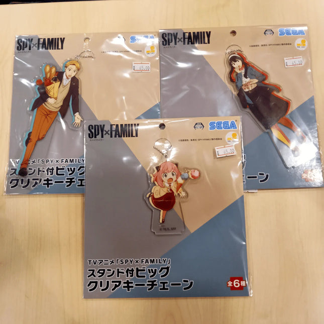 TV Anime SPY x FAMILY Big Clear Keychain With Stand