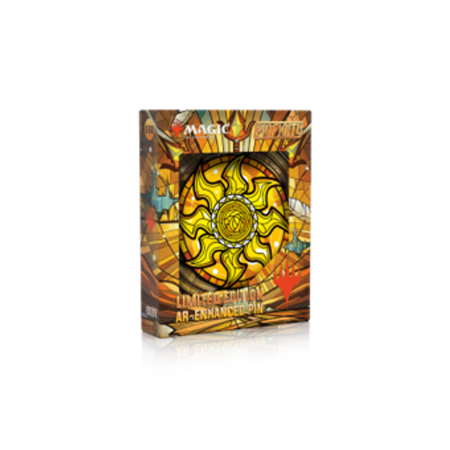 PMTG060 Magic: The Gathering - Stained Glass Plains AR Pin