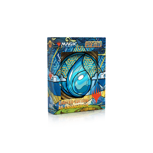 PMTG061 Magic: The Gathering - Stained Glass Island AR Pin